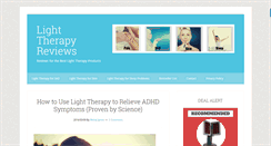 Desktop Screenshot of light-therapy-reviews.net